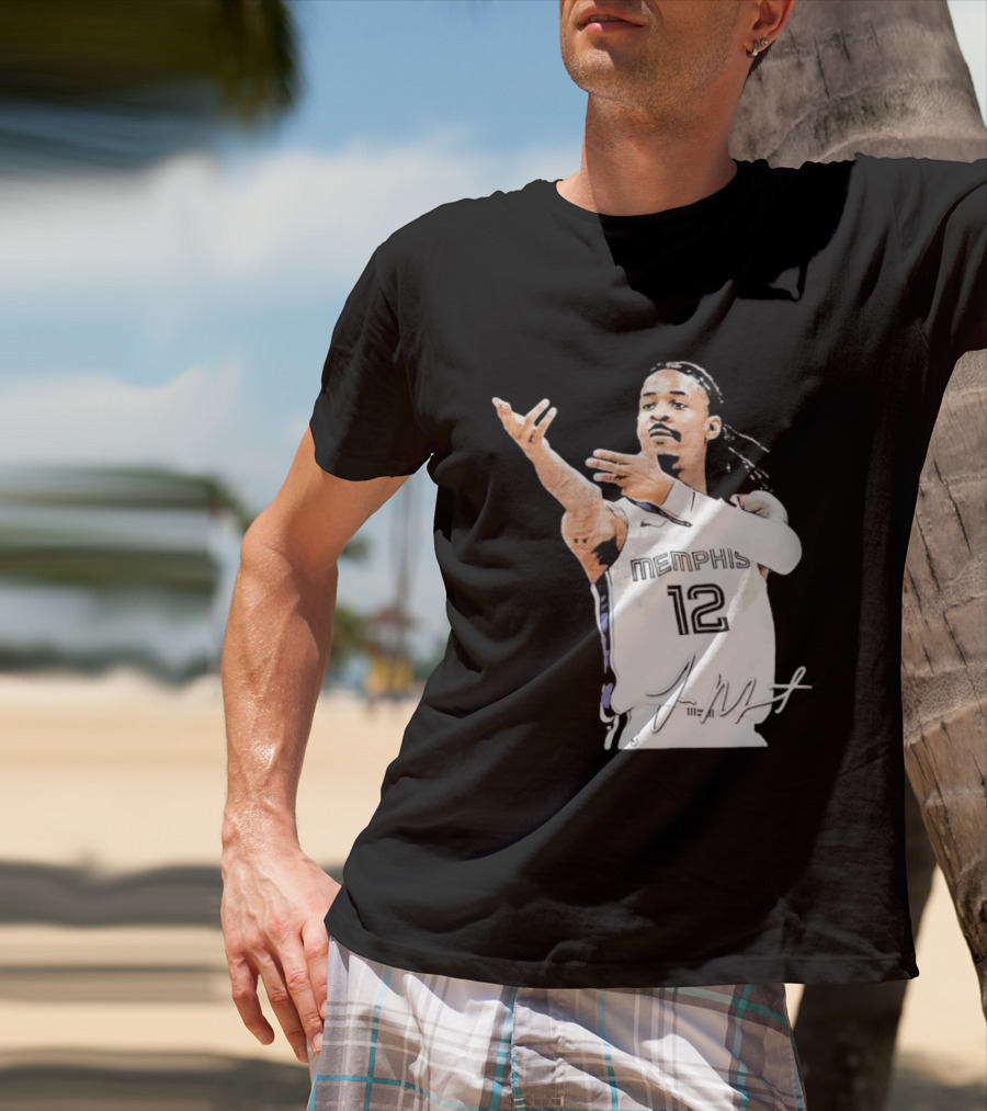 Ja Morant Memphis Grizzlies 12 Basketball Star Signature Edition 2026 T-Shirt