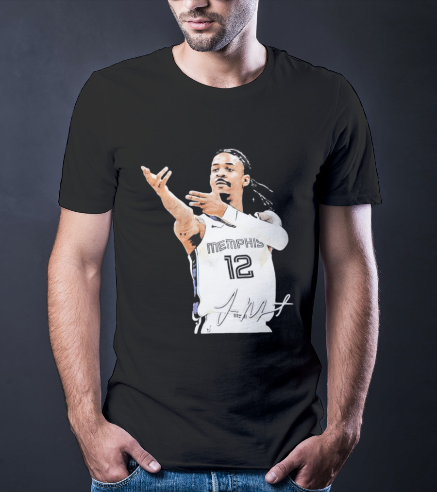Ja Morant Memphis Grizzlies 12 Basketball Star Signature Edition 2026 T-Shirt