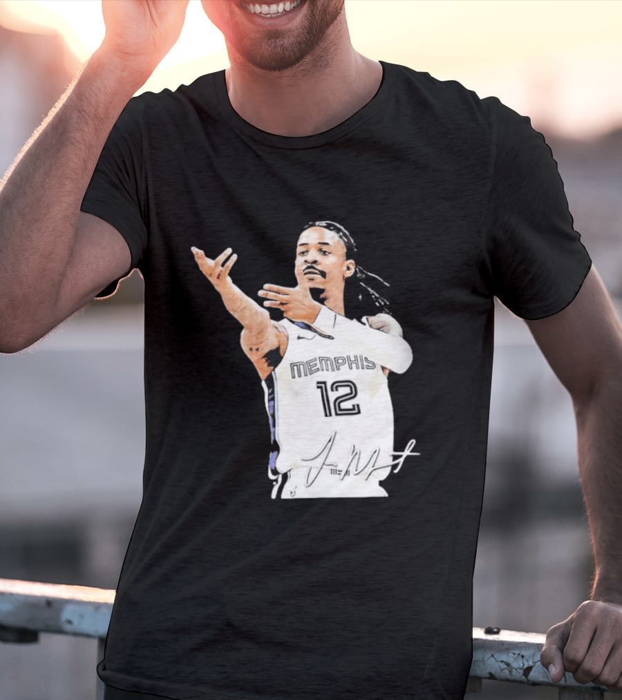 Ja Morant Memphis Grizzlies 12 Basketball Star Signature Edition 2026 T-Shirt