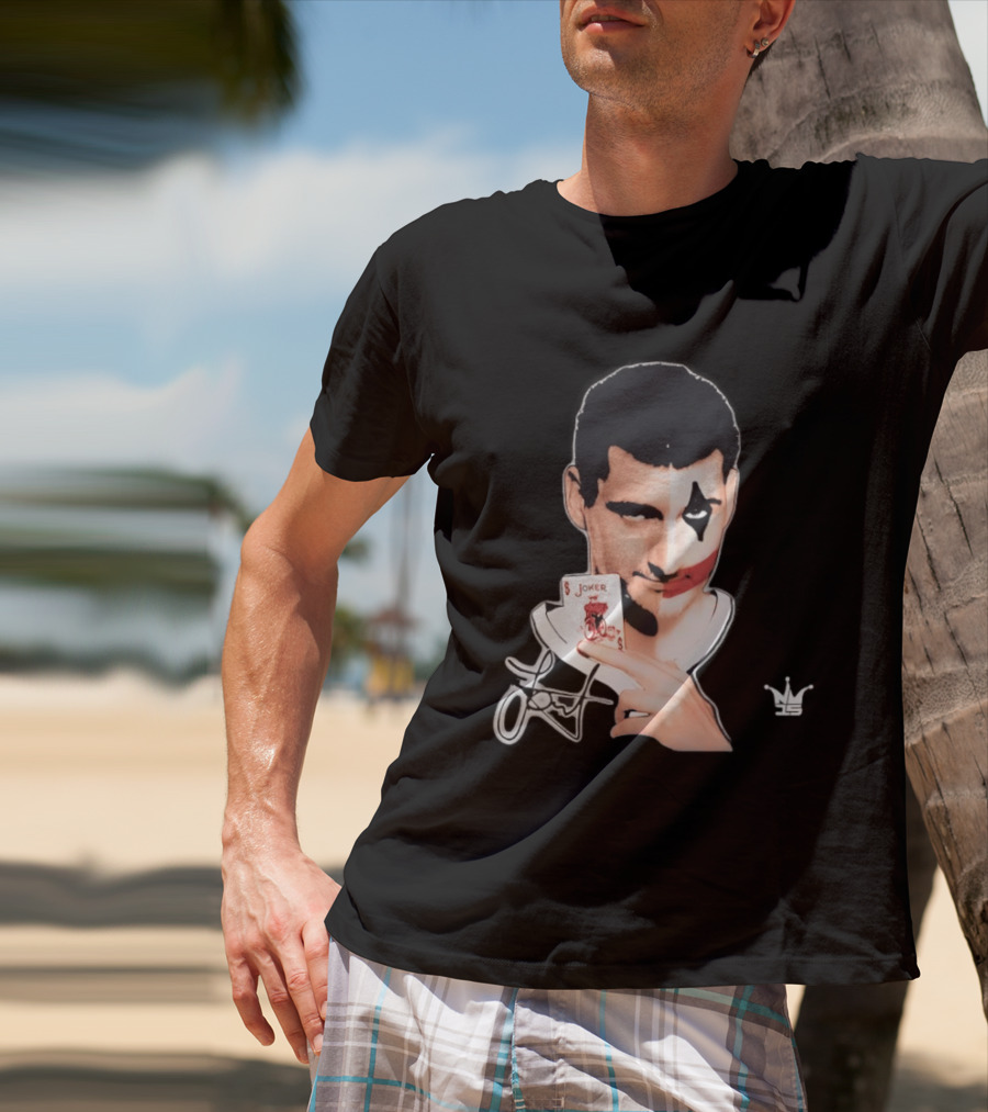 Joker Face Nikola Jokic Playing Card Denver Nuggets T-Shirt