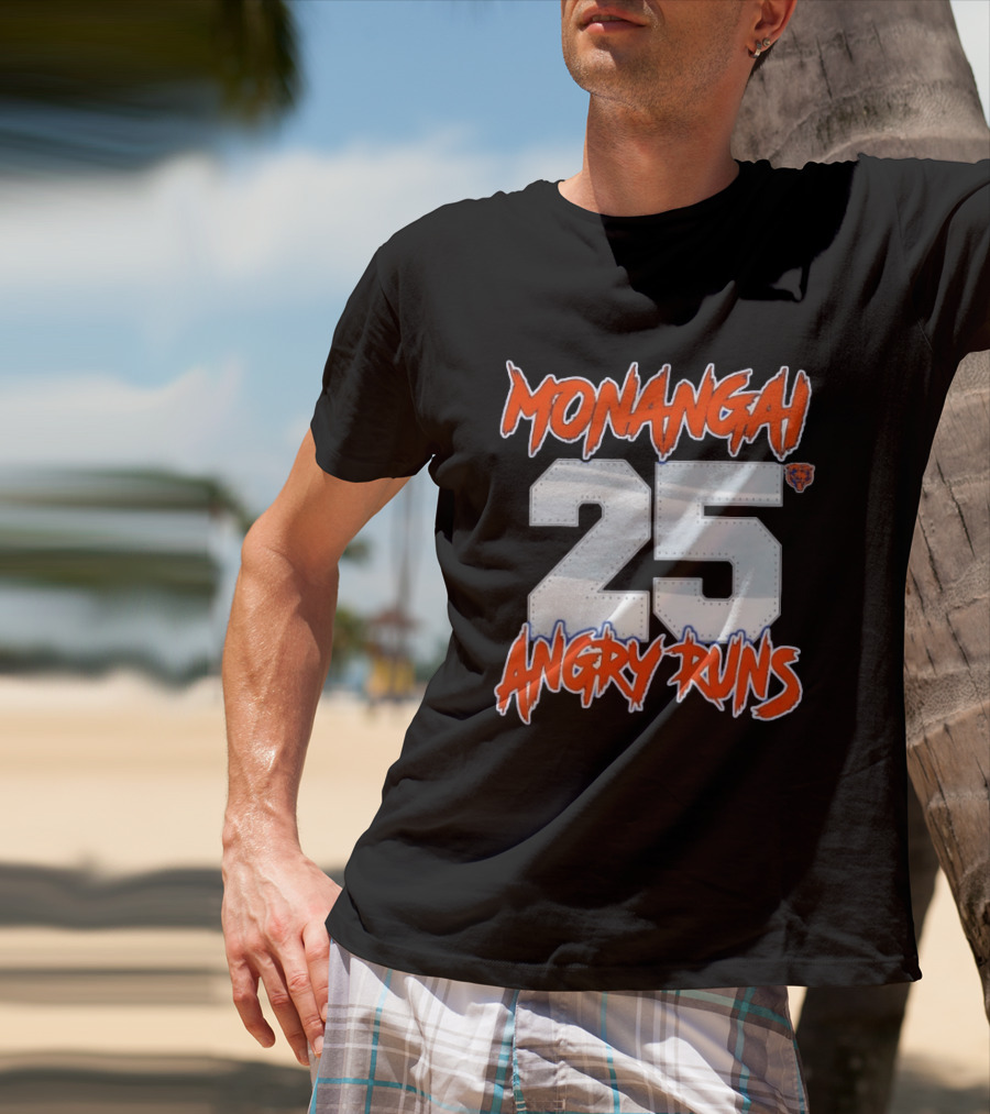Monangai 25 Angry Runs Chicago Bears 2026 T-Shirt