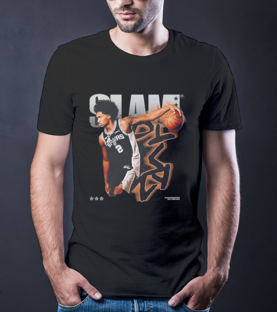 SLAM 264 Dylan Harper San Antonio Spurs Script Remix 2026 T-Shirt