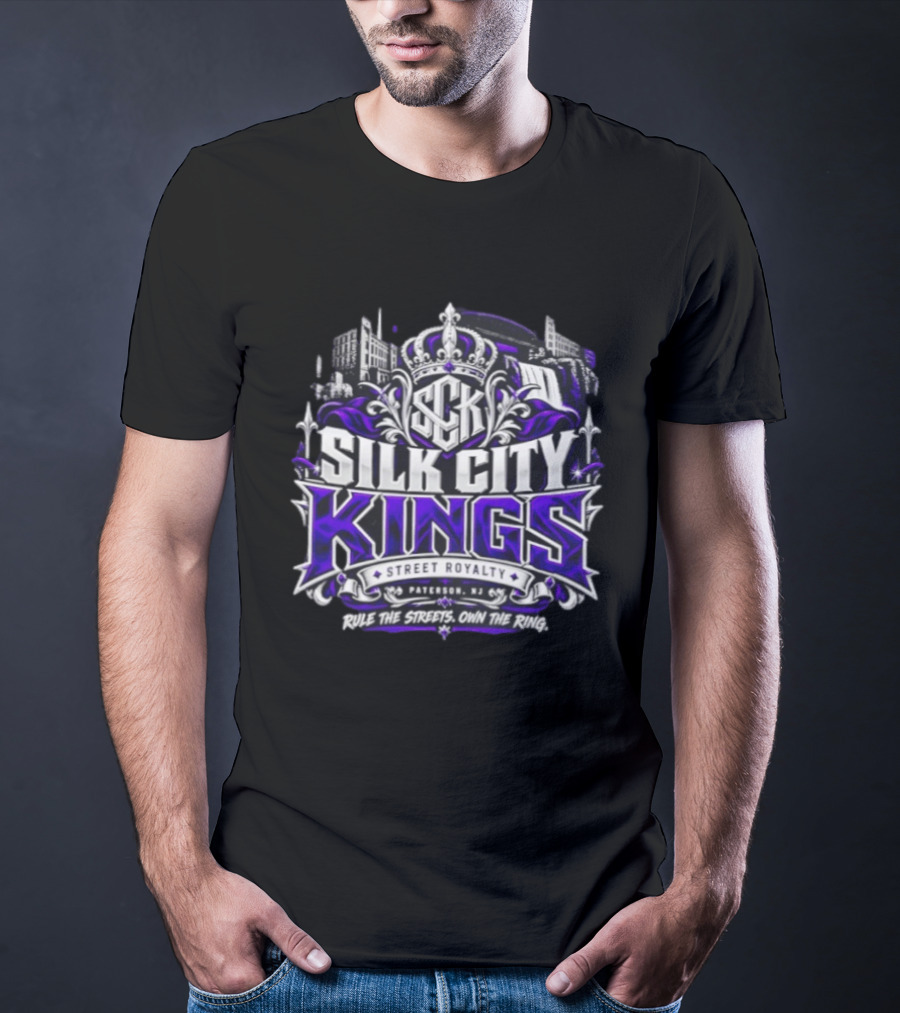 Silk City Kings Kenny Bengal Bulldog Pittman Purple Reign Street Royalty Paterson NJ Rule The Streets Own The Ring T-Shirt