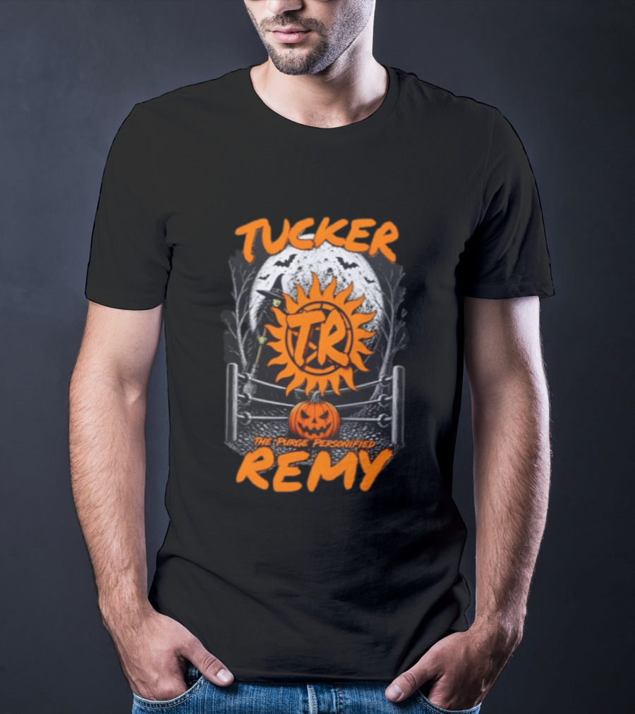 Tucker Remy TR Sun Pumpkin The Purge Personified Halloween T-Shirt