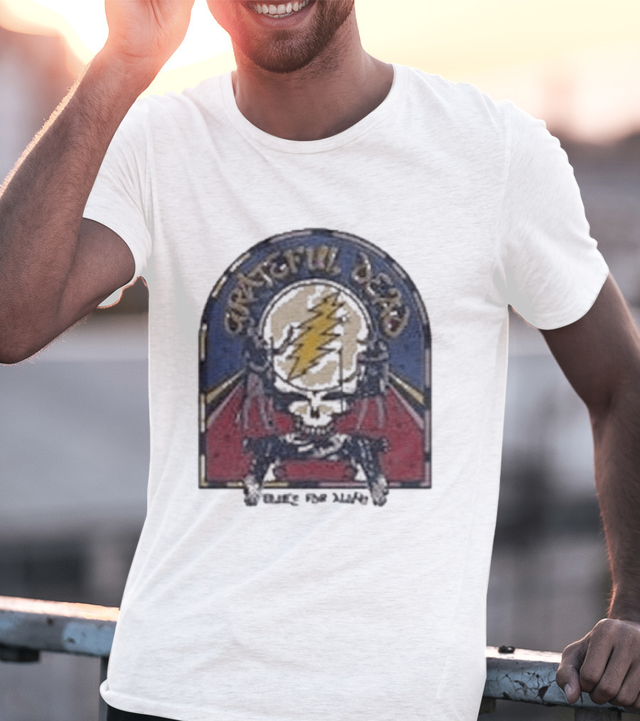 Grateful Dead Blues For Allah Skull Lightning Bolt T-Shirt
