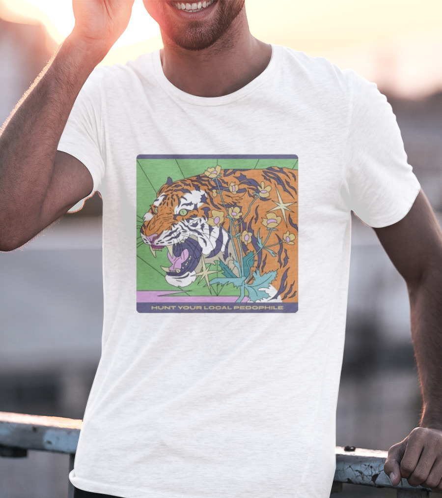 Hunt Your Local Pedophile Tiger Vintage Wildcat T-Shirt