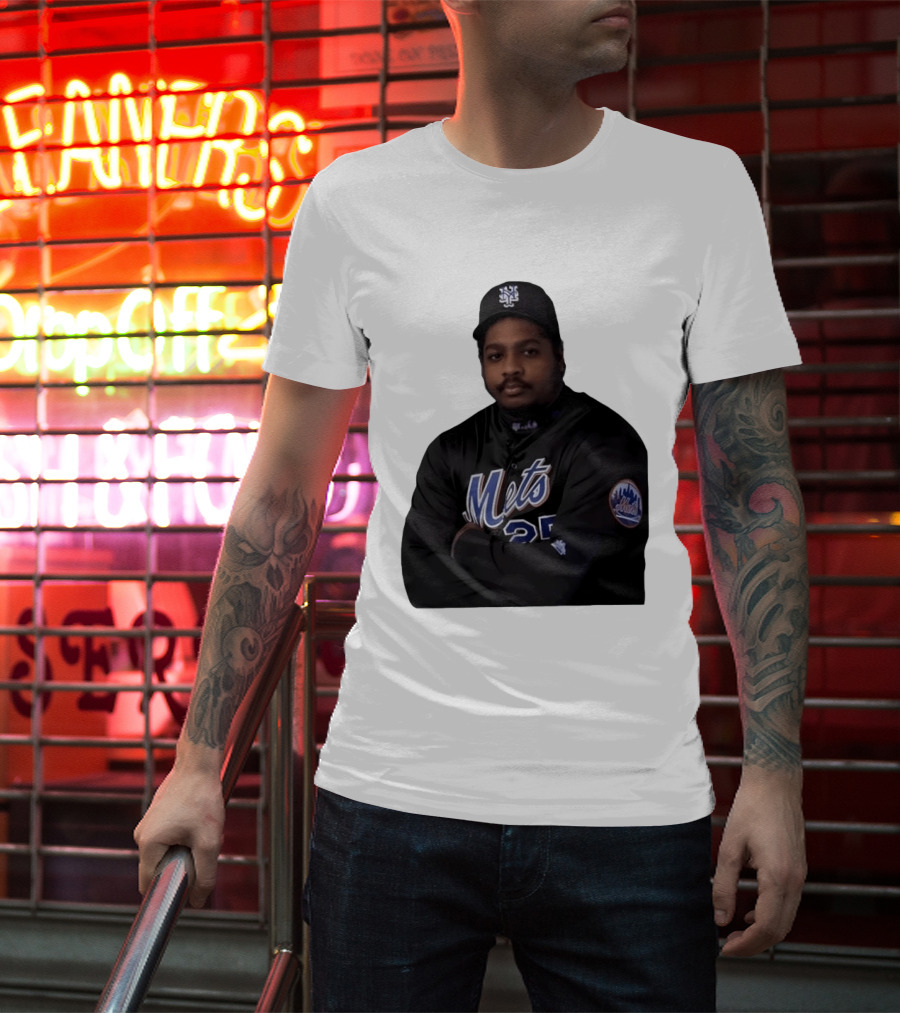 New York Mets Baseball Player 25 MLB Jersey Black T-Shirt