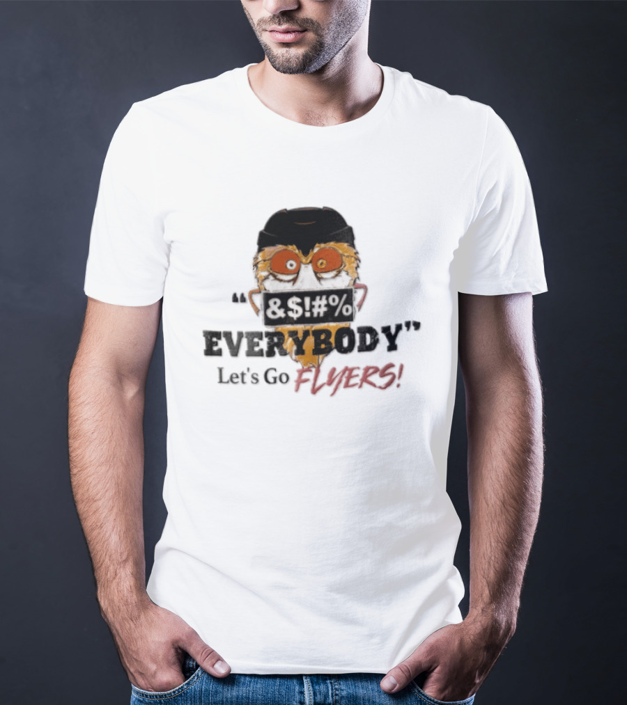 Gritty Flyers Everybody Let's Go NHL Philadelphia Hockey Helmet Cartoon T-Shirt
