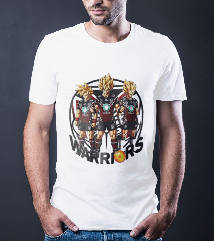 NRL New Zealand Warriors One NZ Super Saiyan Warriors Fusion T-Shirt