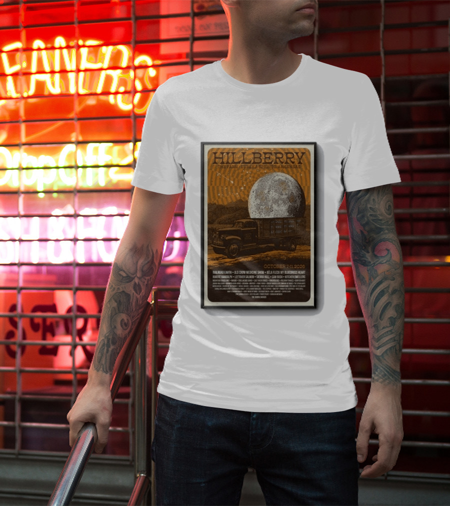 Hillberry Festival 2026 The Farm Eureka Springs Arkansas October 7 11 Railroad Earth Old Crow Medicine Show Bella Fleck T-Shirt