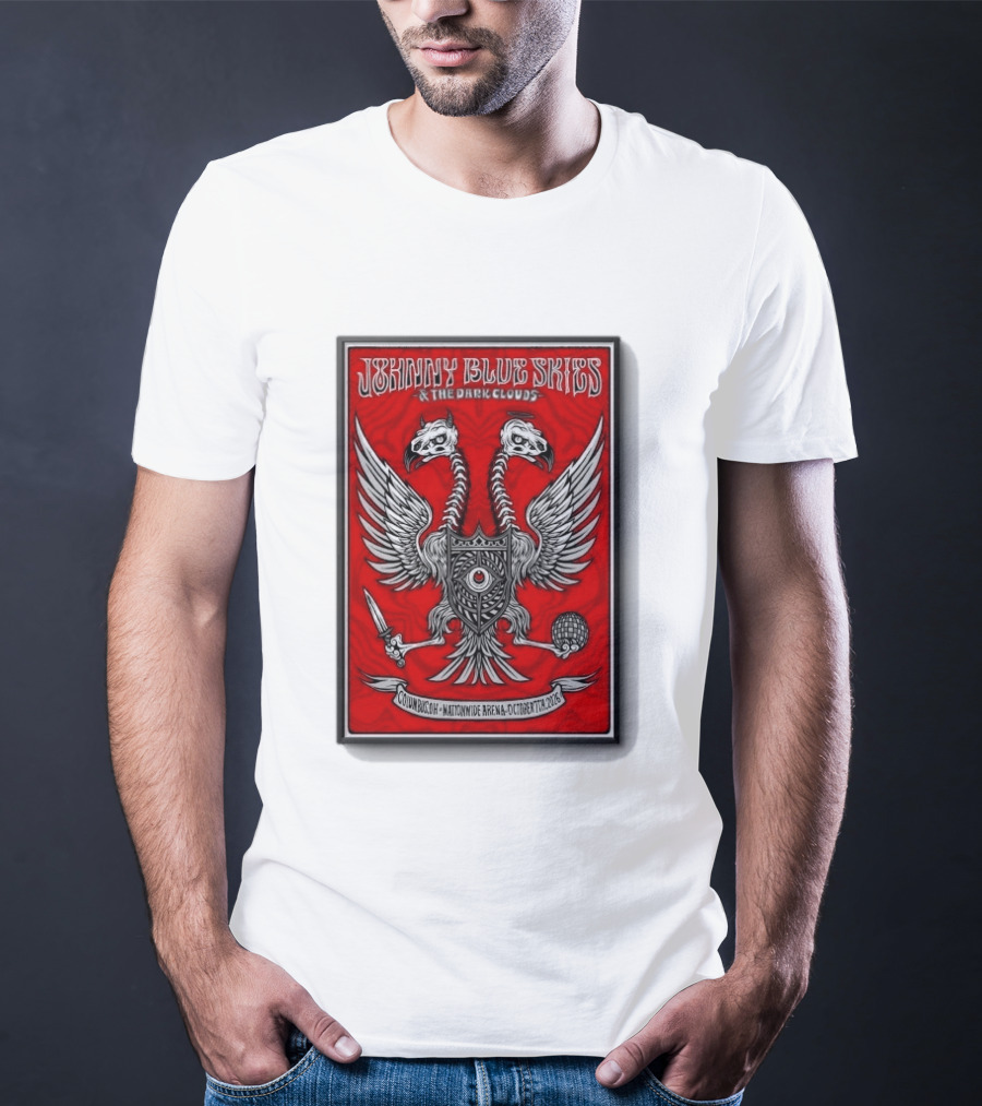 Johnny Blue Skies And The Dark Clouds Nationwide Arena Columbus OH October 7 2026 Two Headed Eagle T-Shirt