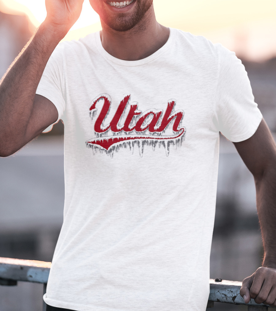 Utah Ice Out Frozen Lettering T-Shirt