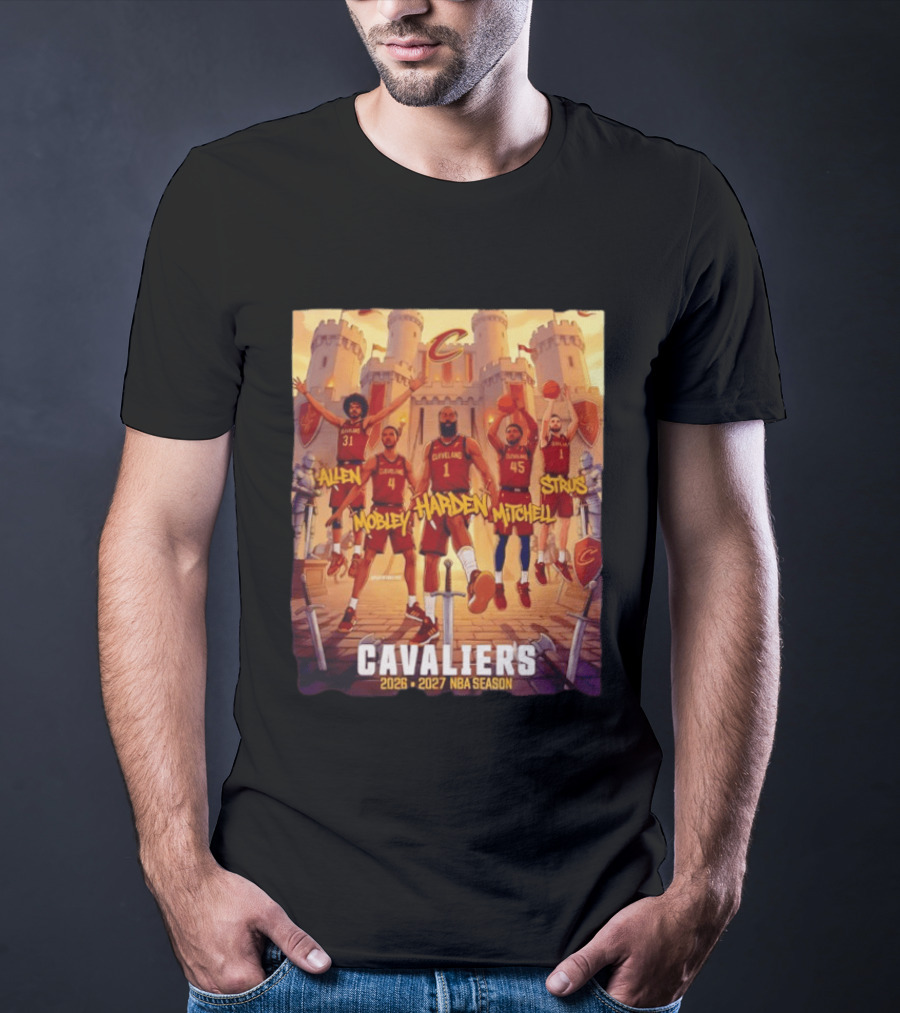 Cleveland Cavaliers 2026 2027 NBA Season Harden Mitchell Mobley Allen Strus Basketball Team Cavaliers T-Shirt