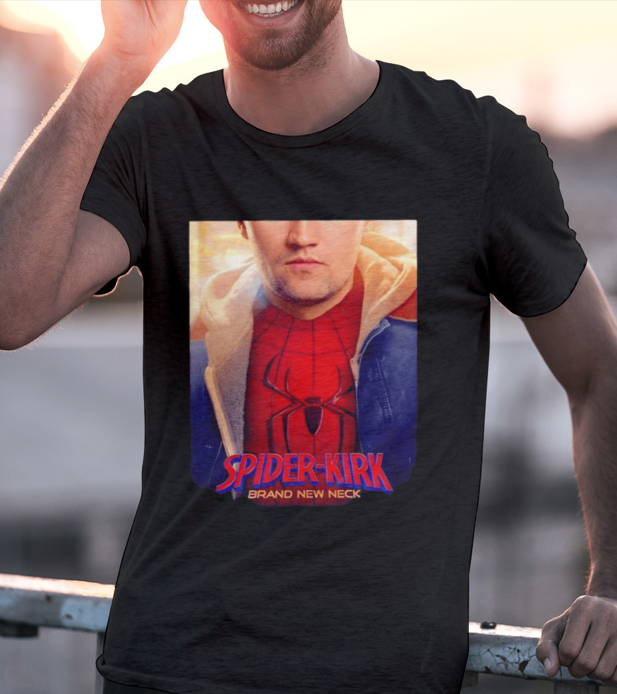 Spider Kirk Brand New Neck Spider Man X Charlie Kirk T-Shirt