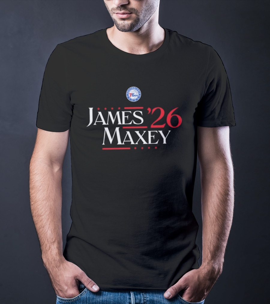 Philadelphia 76ers James Maxey '26 Campaign T-Shirt