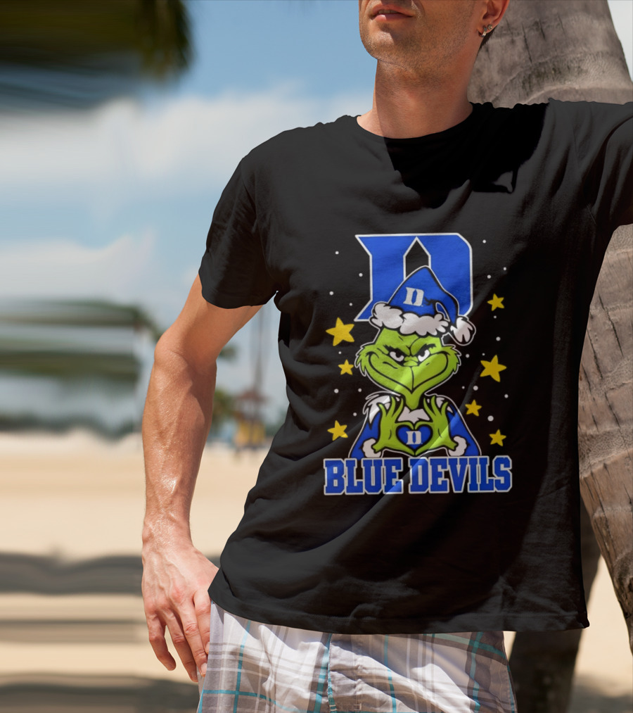 Grinch Christmas Duke Blue Devils NCAA T-Shirt