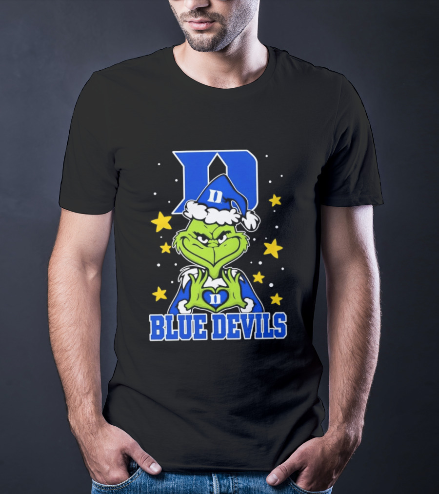Grinch Christmas Duke Blue Devils NCAA T-Shirt