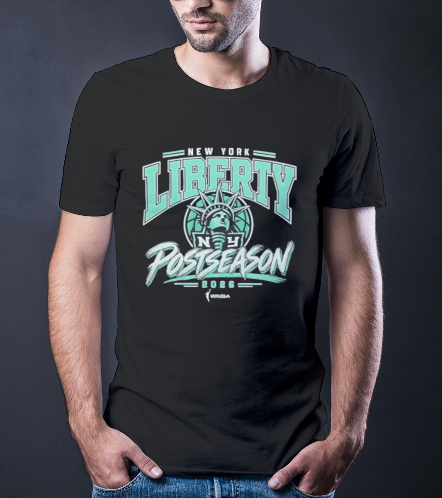 New York Liberty WNBA 2026 Playoffs Statue Of Liberty T-Shirt