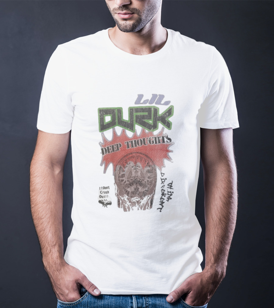 Lil Durk Deep Thoughts 100% Crash Out Brain Power Vortex T-Shirt