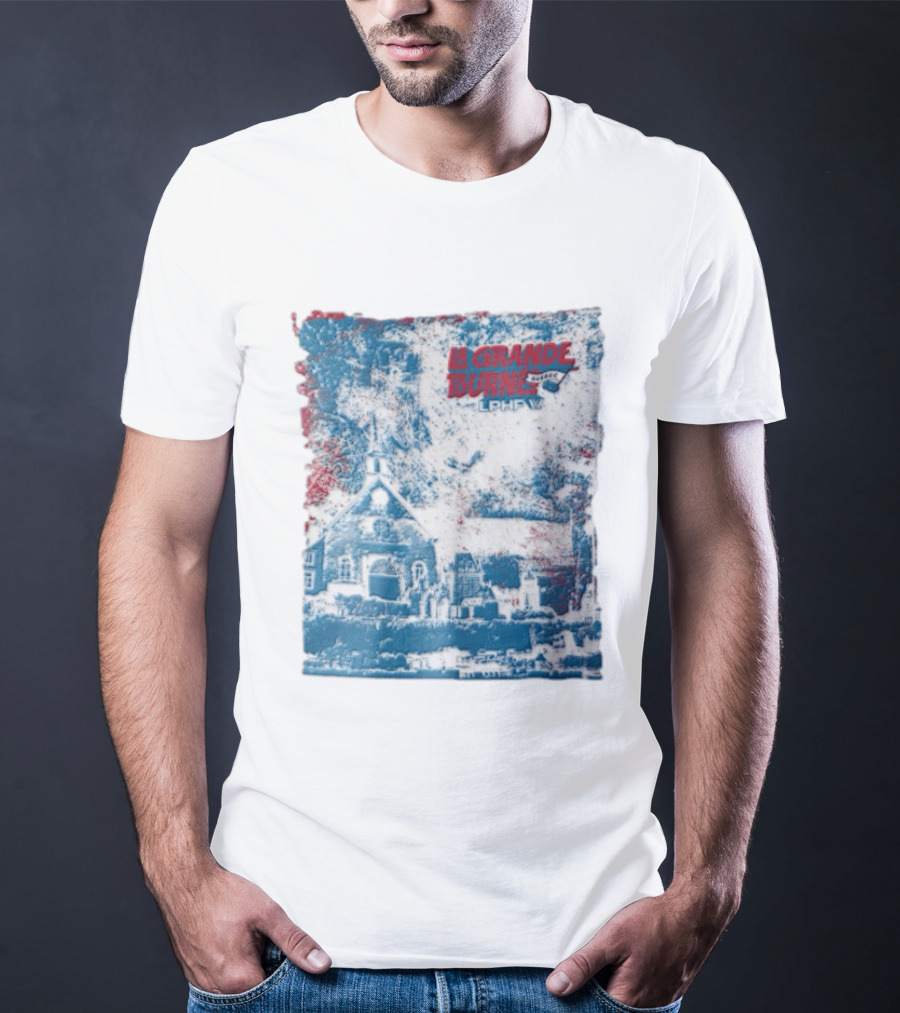 Lphf La Grande Tournee Quebec City Skyline Church Buildings T-Shirt
