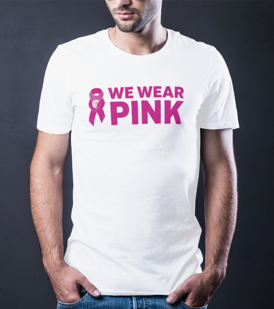 Memphis Grizzlies We Wear Pink Breast Cancer Awareness Support T-Shirt