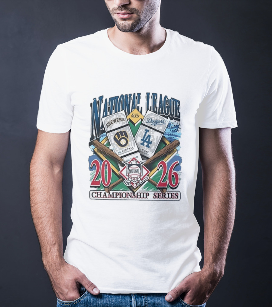 Milwaukee Brewers Los Angeles Dodgers 2026 National League Championship Series Matchup T-Shirt