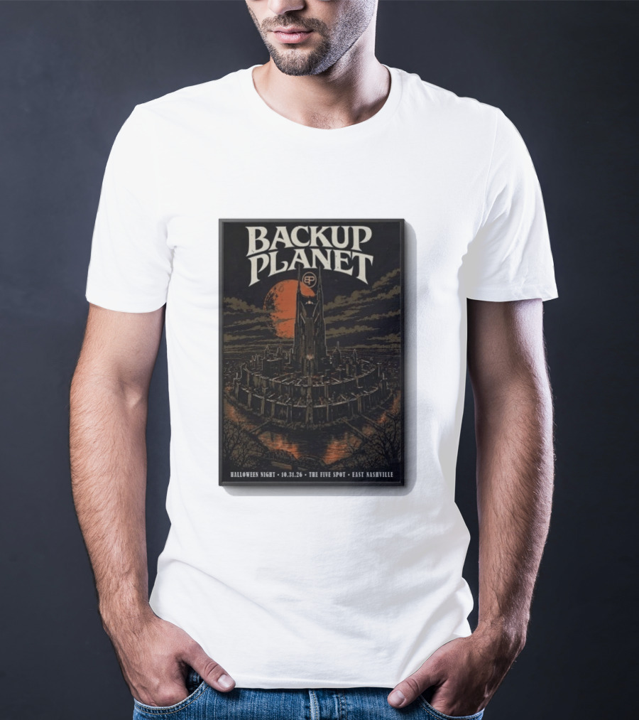 Halloween Night Backup Planet The Five Spot East Nashville 10.31.26 T-Shirt