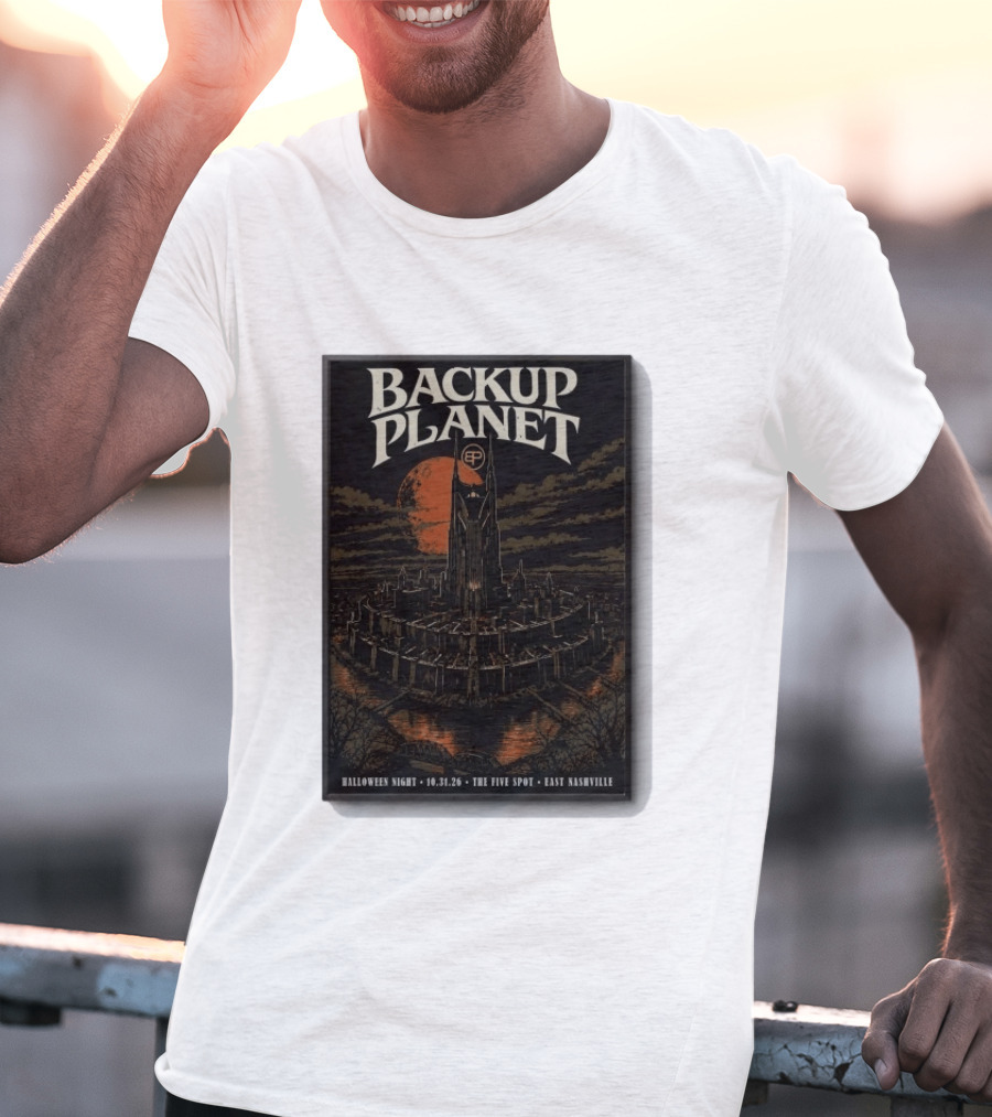 Halloween Night Backup Planet The Five Spot East Nashville 10.31.26 T-Shirt