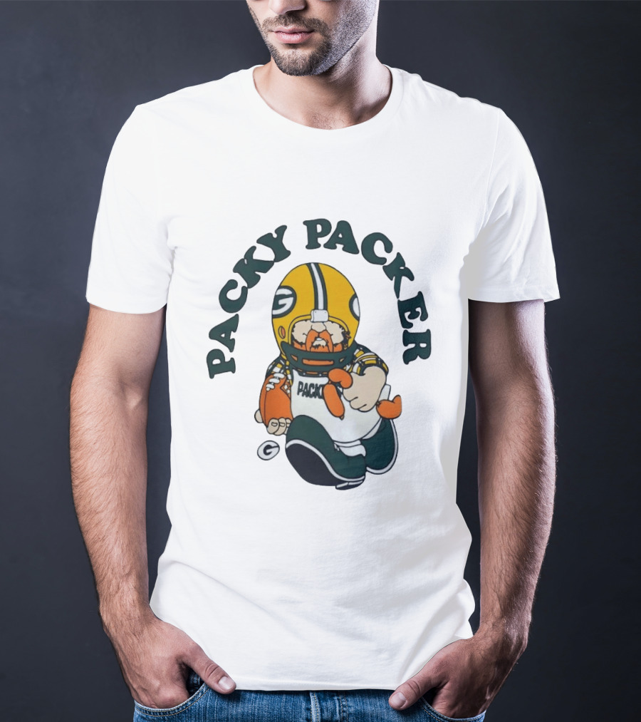 Packy Packer Green Bay Packers Football T-Shirt
