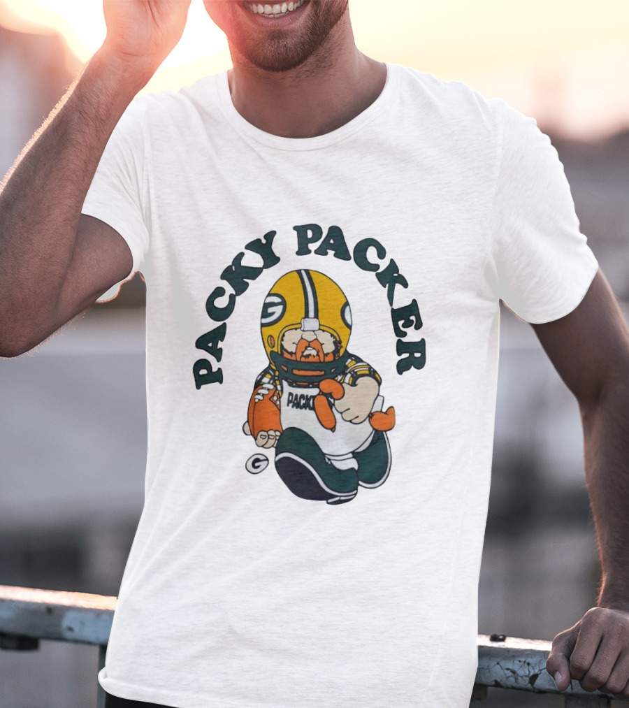 Packy Packer Green Bay Packers Football T-Shirt