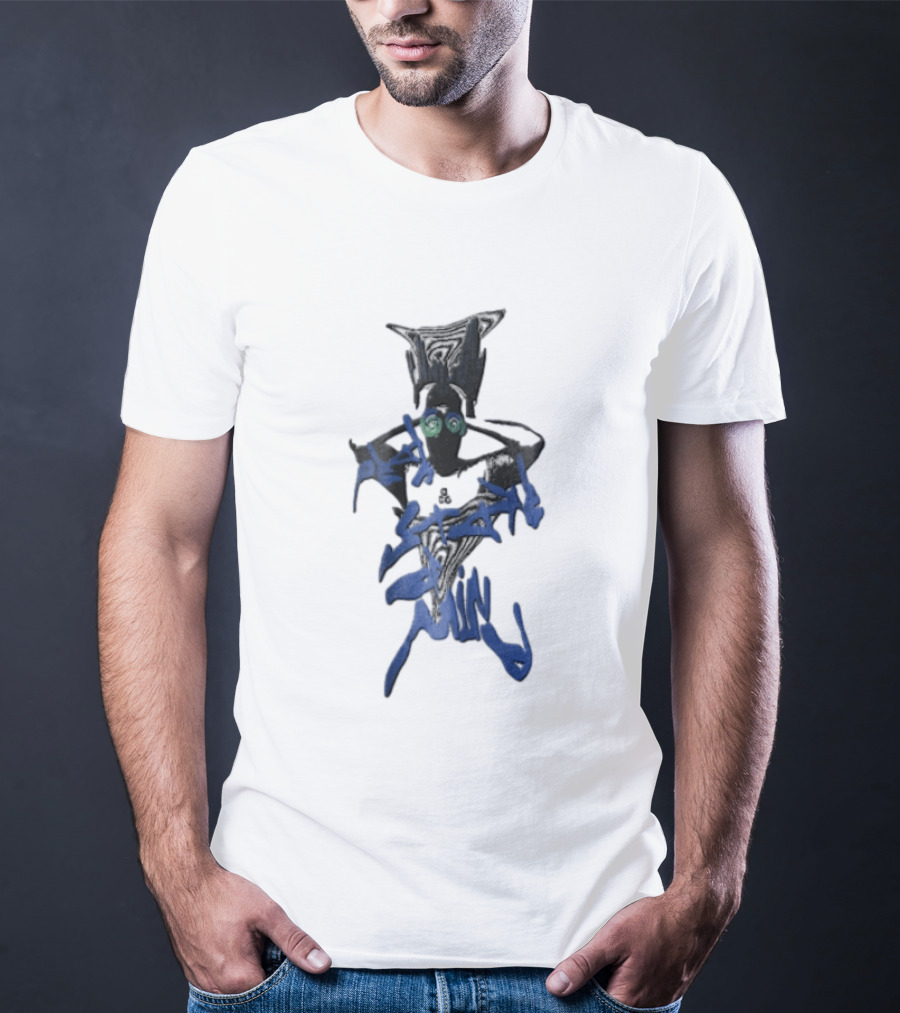 Peak State Of Mind Swirling Eyes Abstract Figure Hands On Head T-Shirt