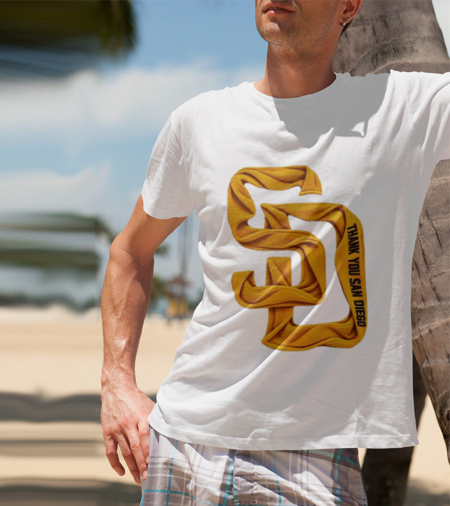 San Diego Padres Thank You San Diego SD Scarf T-Shirt