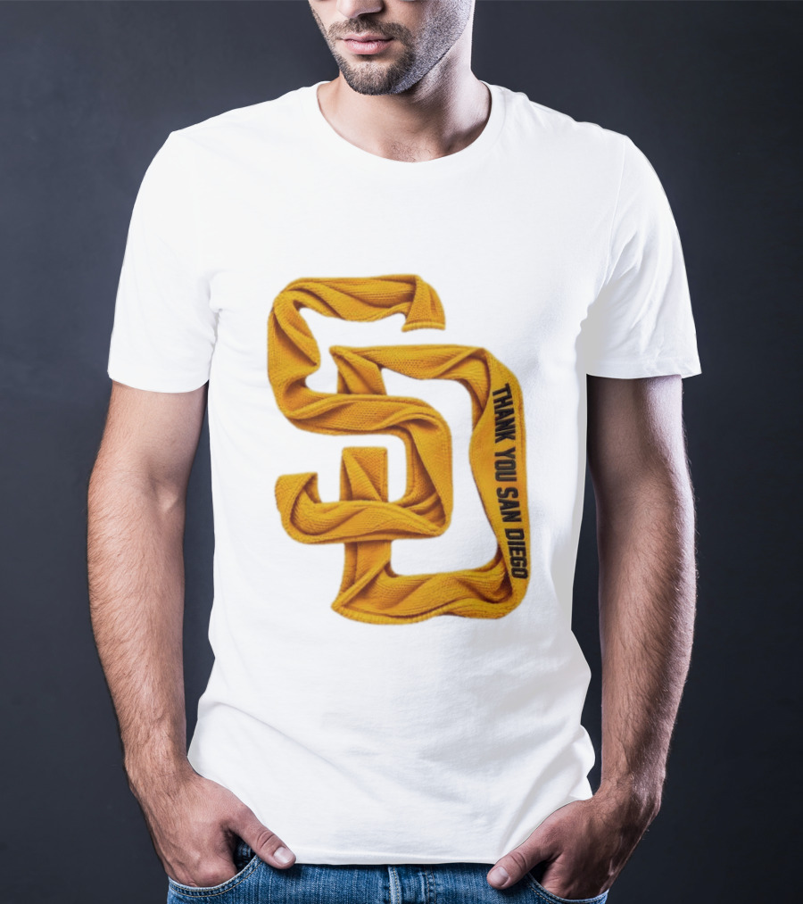 San Diego Padres Thank You San Diego SD Scarf T-Shirt