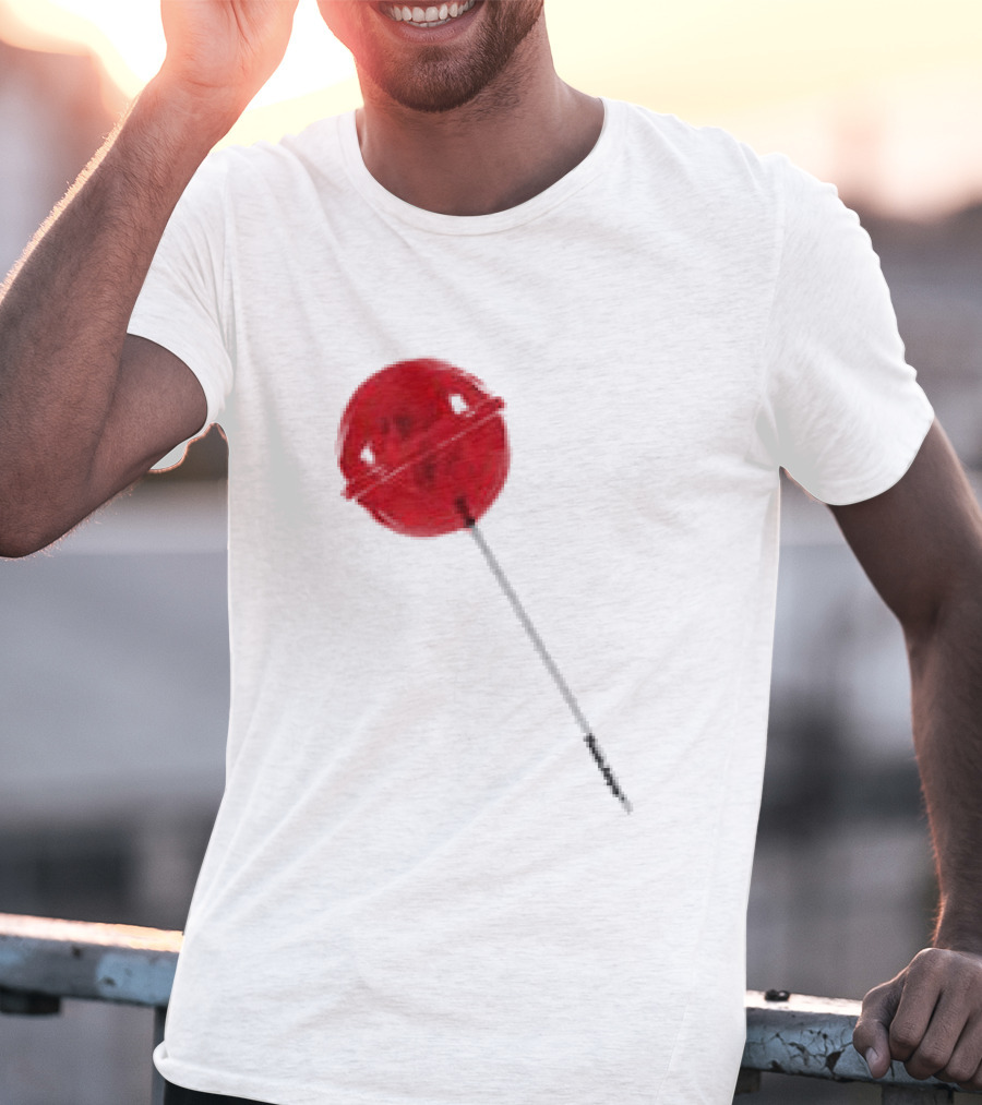 Twojeys Lollipop White Red Candy Stick T-Shirt