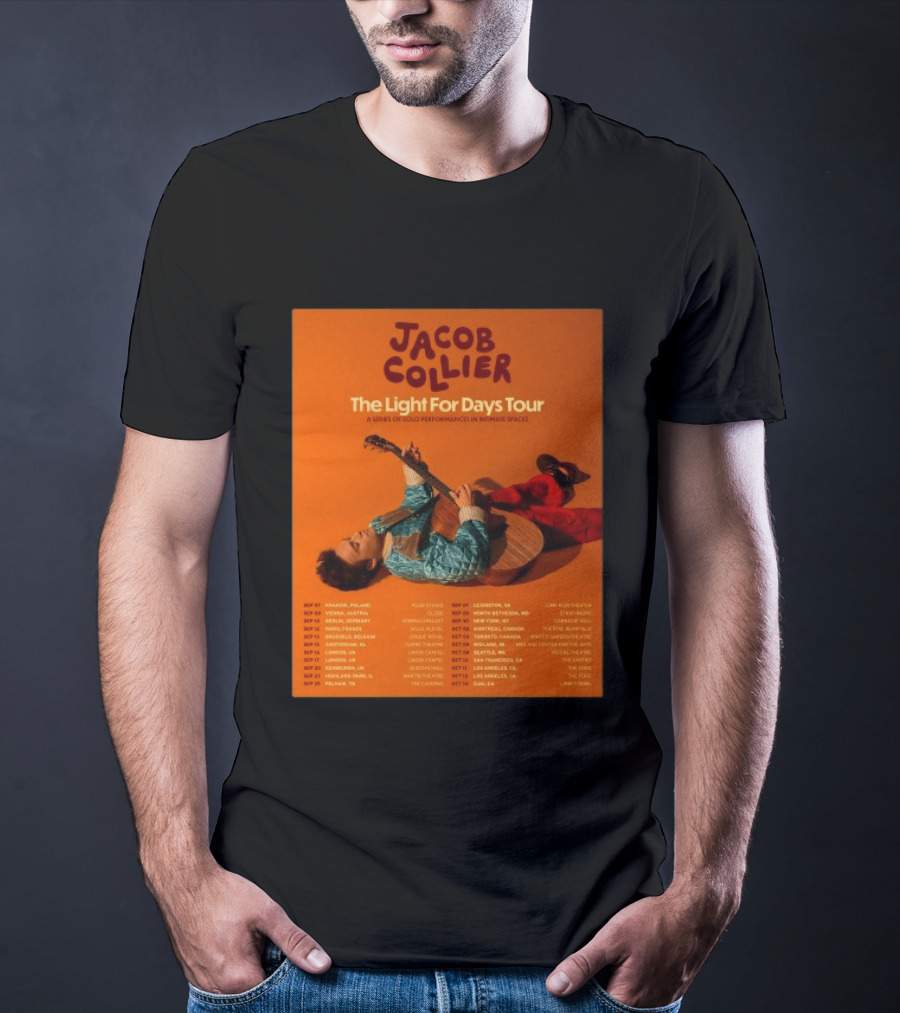 Jacob Collier The Light For Days Tour 2026 A Series Of Solo Performances In Intimate Spaces T-Shirt