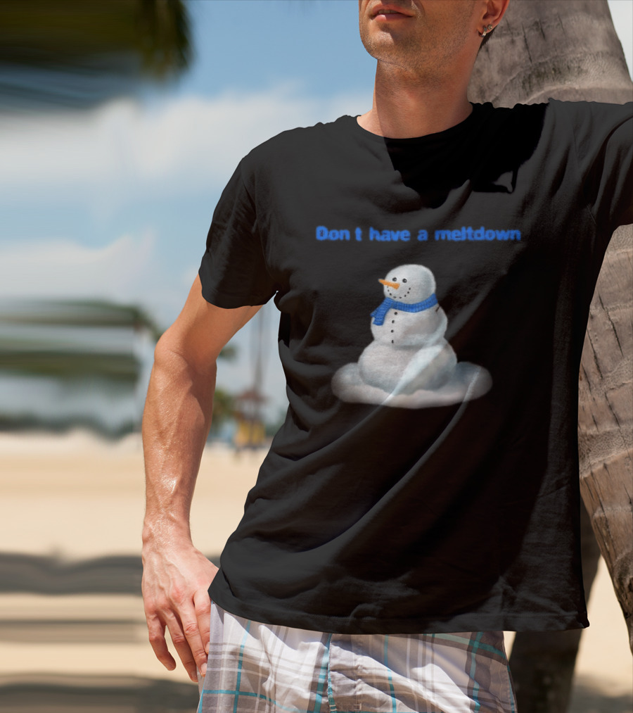 Don't Have A Meltdown Snowman Winter Humor T-Shirt