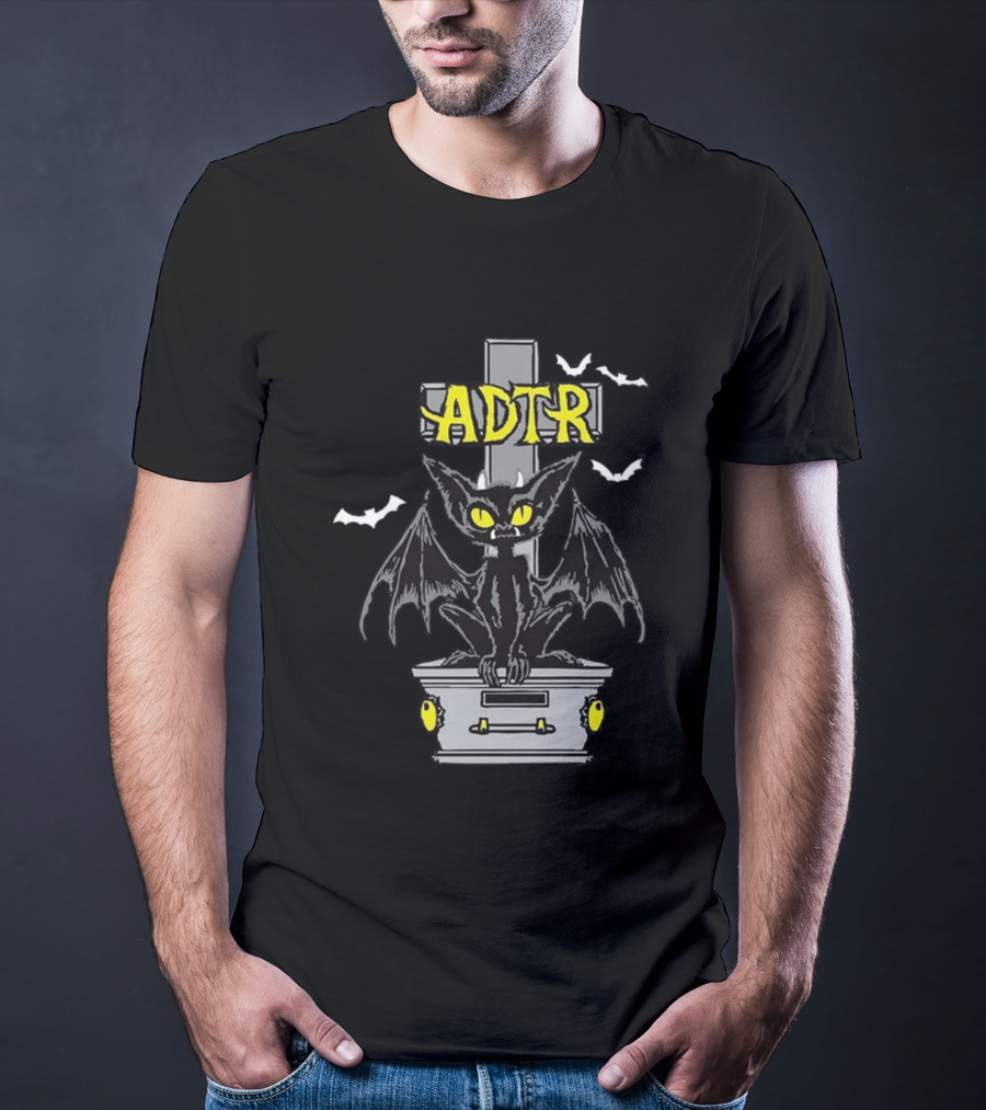 ADTR Halloween 2026 Dead And Buried Gargoyle With Bats T-Shirt
