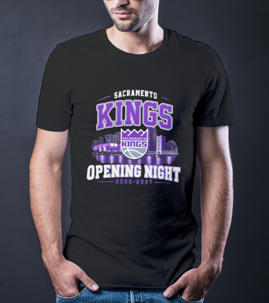 Sacramento Kings Opening Night 2026 2027 City Skyline T-Shirt