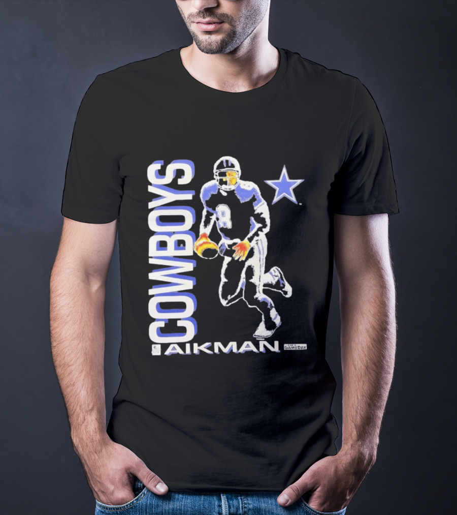 Cowboys Aikman 8 Dallas Star Gameday T-Shirt