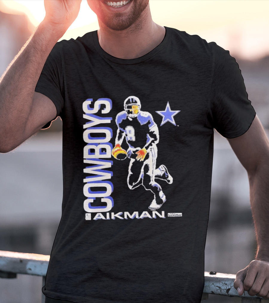 Cowboys Aikman 8 Dallas Star Gameday T-Shirt
