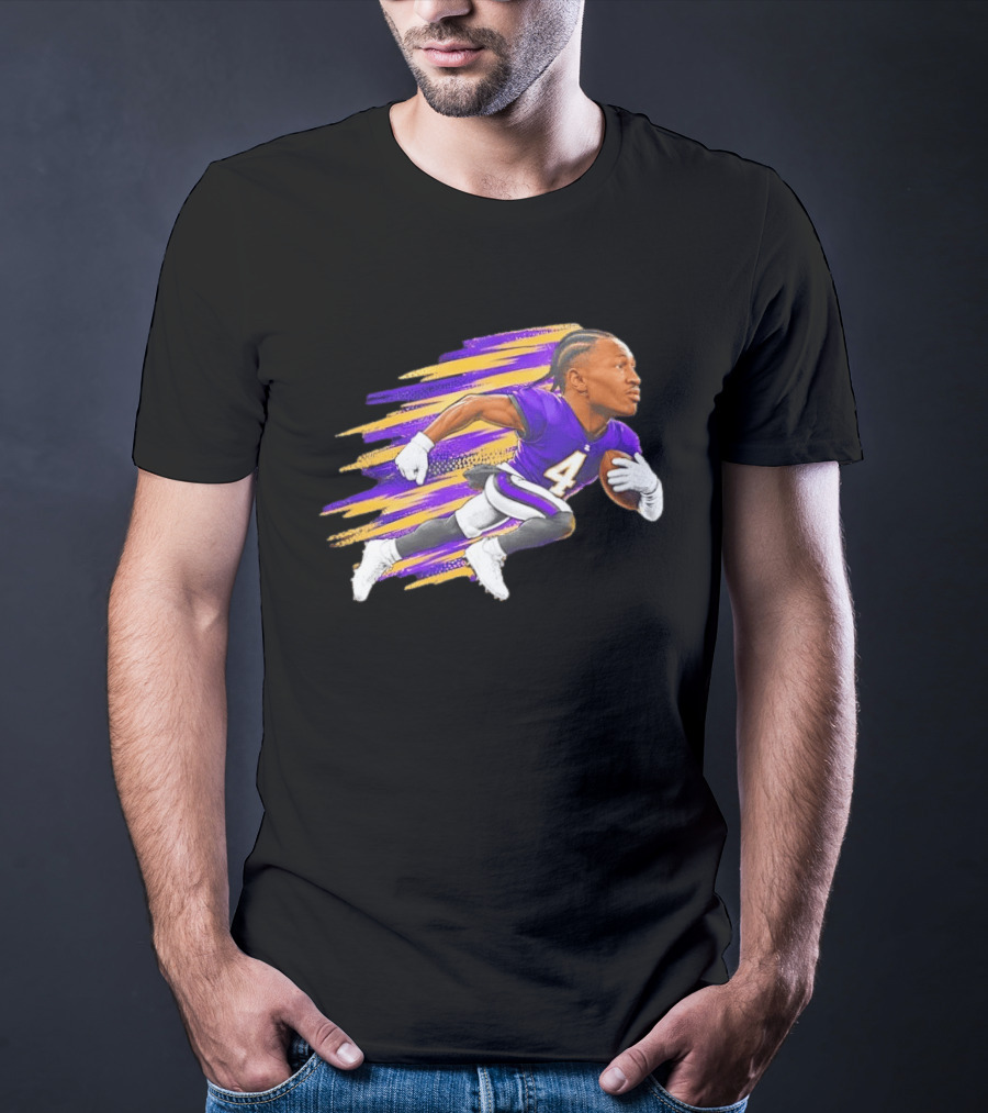 Baltimore Ravens Zay Flowers Run 4 Run NFL Cartoon T-Shirt