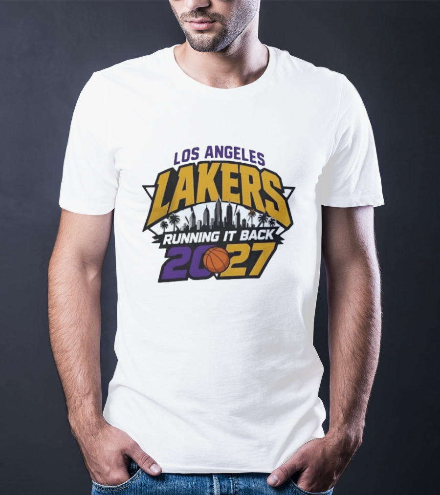 Los Angeles Lakers Running It Back Skyline NBA 2027 T-Shirt