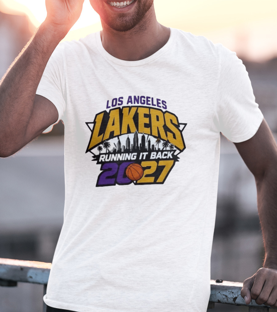 Los Angeles Lakers Running It Back Skyline NBA 2027 T-Shirt
