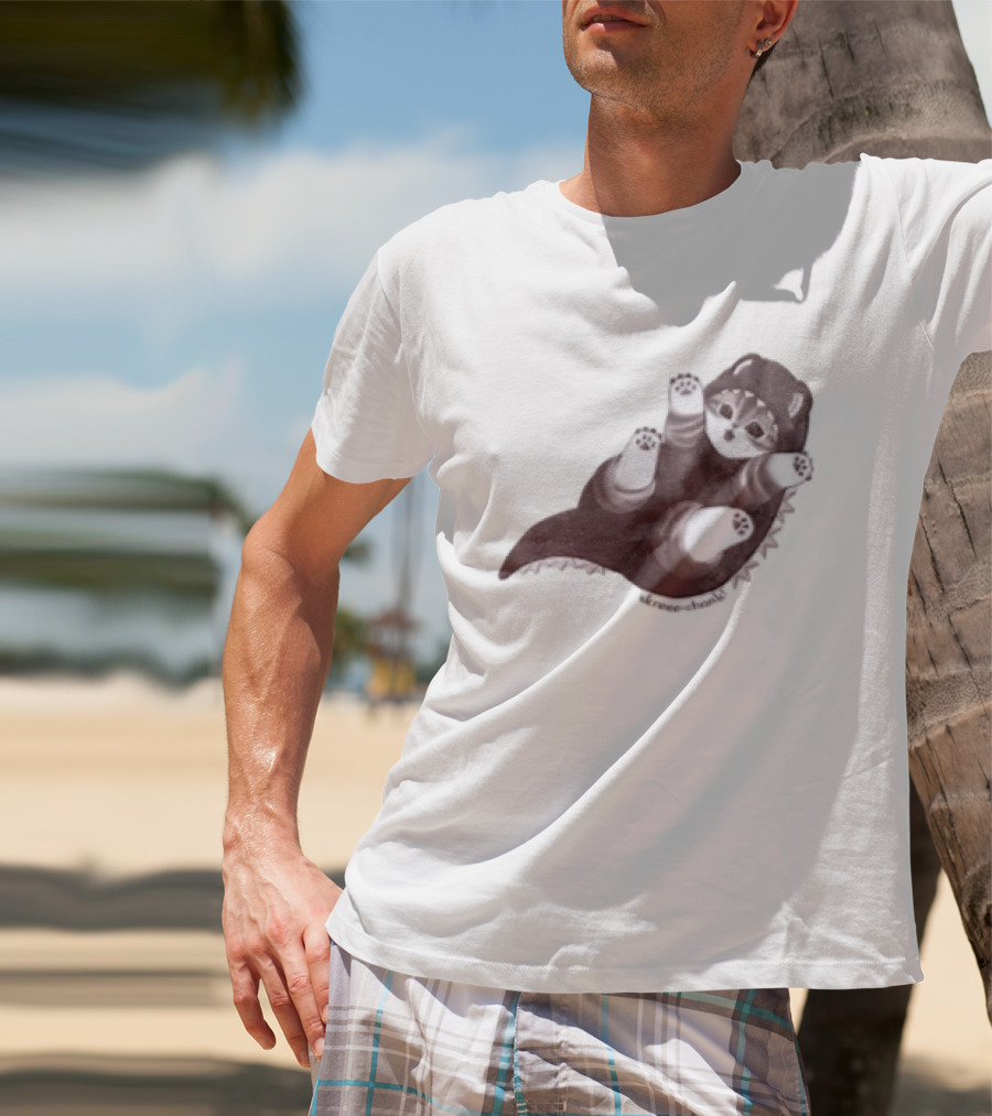 Mofusand Skreeonk Kaiju Cat Paws Playful T-Shirt
