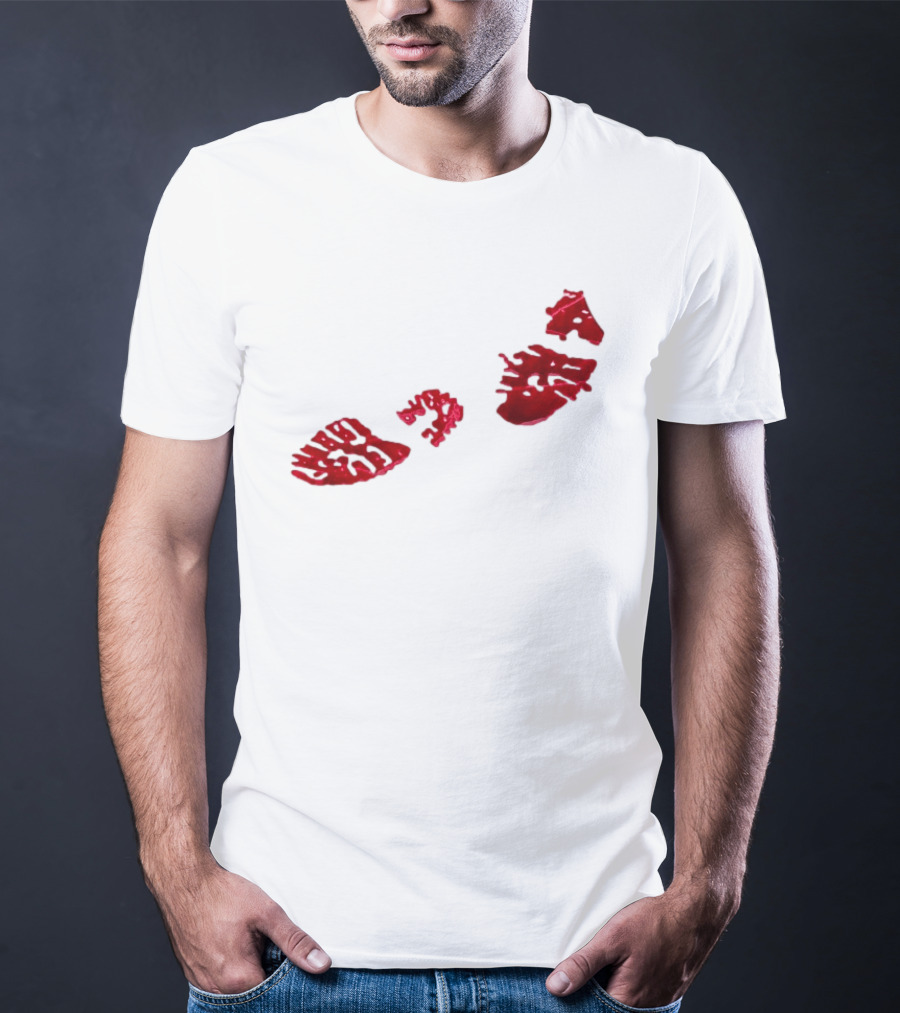 Night Lovell Bloodprints Dark Aesthetic T-Shirt
