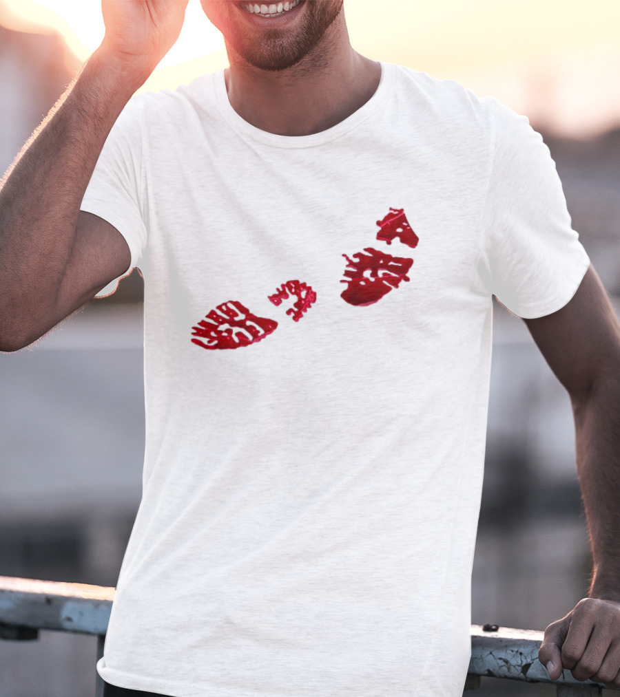 Night Lovell Bloodprints Dark Aesthetic T-Shirt