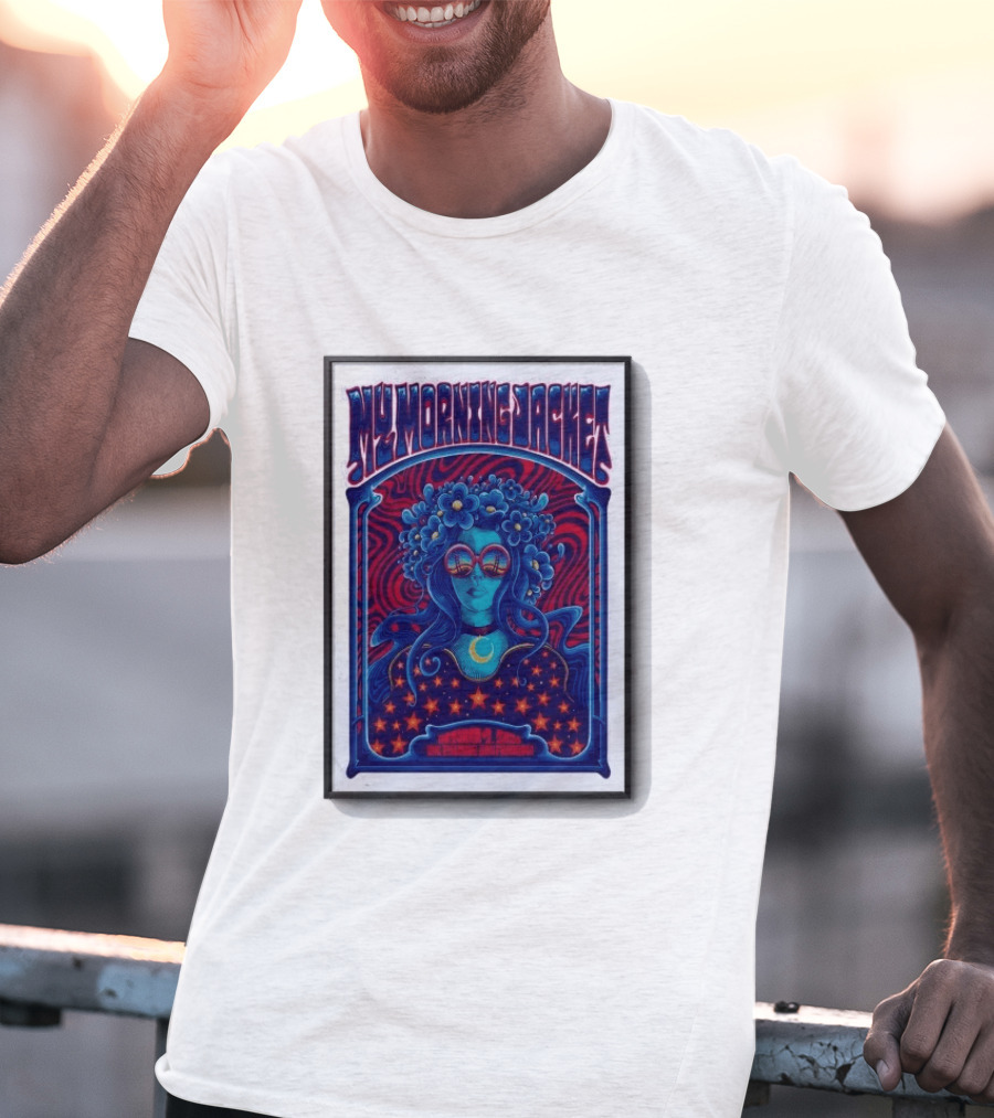 My Morning Jacket San Francisco October 9 2026 Psychedelic Floral Woman T-Shirt