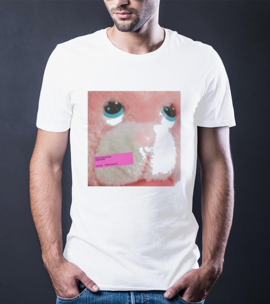 Royel Otis Hickey Album Pink Fluffy Bunny Face T-Shirt