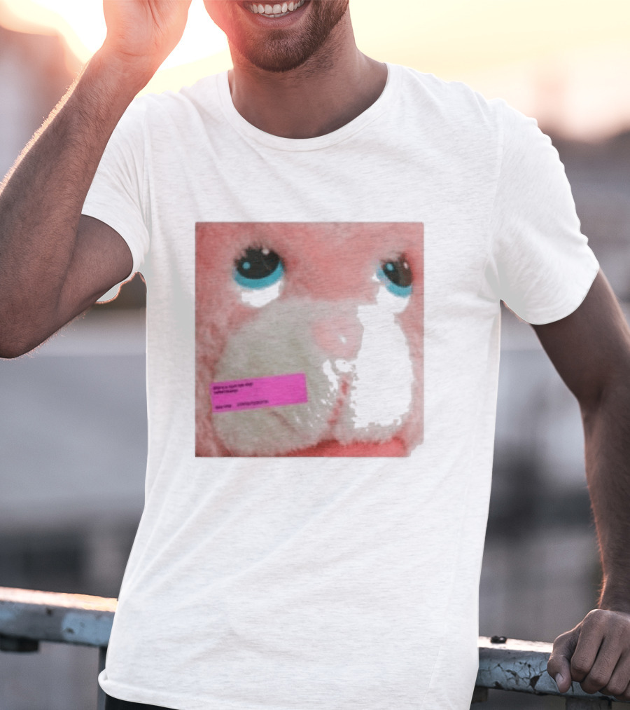 Royel Otis Hickey Album Pink Fluffy Bunny Face T-Shirt
