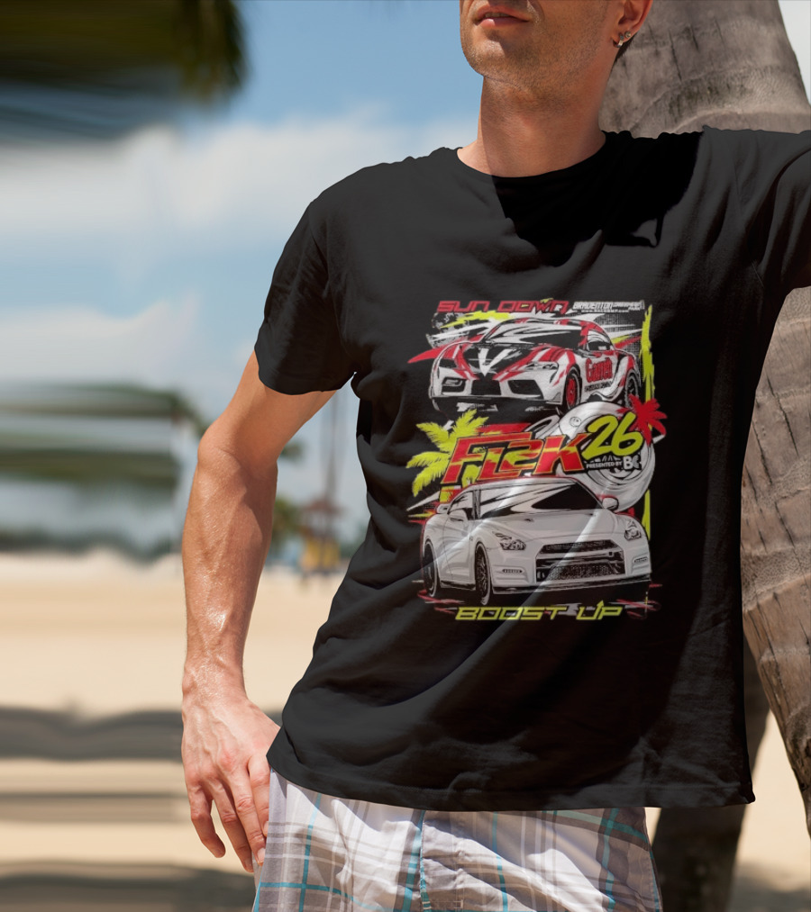 Cleetus McFarland Sun Down Boost Up Import FL2K26 Presented By BC Racing T-Shirt